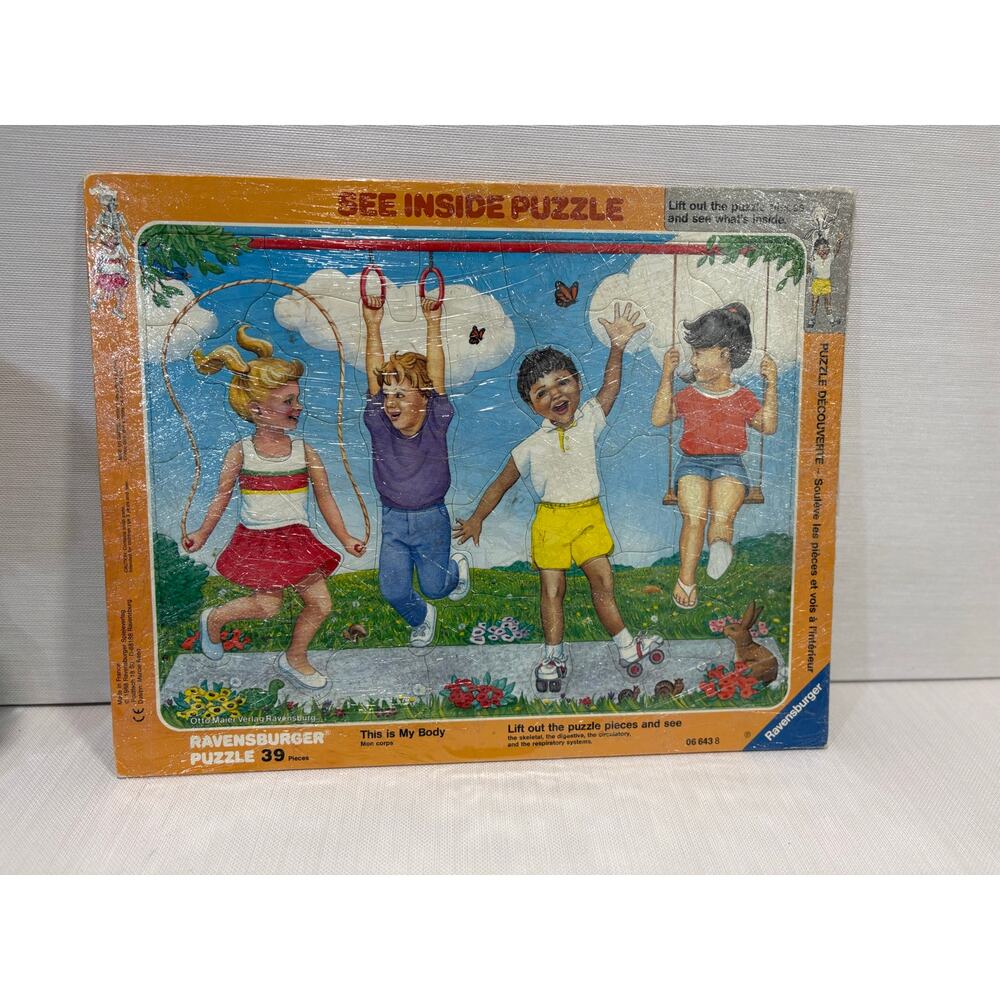 Ravensburger 39 piece puzzle  This Is My Body "See Inside" complete